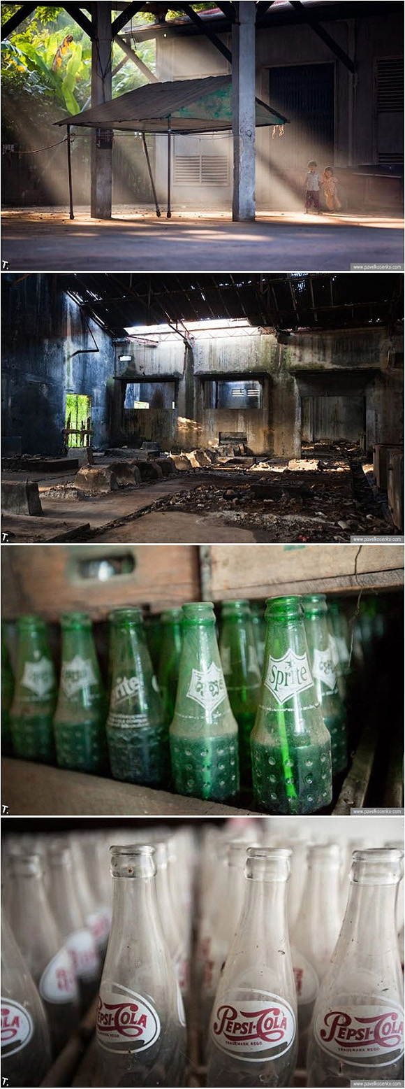 Elhagyott Pepsi gyár - mit keres a Sprite a 70-es években otthagyott gyártósoron?