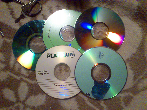 Régi cuccok a szekrényből - a kék és zöldfóliás CD lemezek